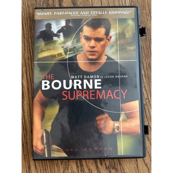 The Bourne Supremacy Fullscreen DVD 2004 Action Movie Matt Damon Pre-Owned - Picture 1 of 4